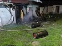 Пожар при использовании газового баллона!!!